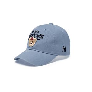 MLB 키즈 모노베어 앞로고 워싱 볼캡 (7ACPC055N-50BLM)