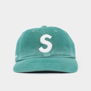 슈프림 25SS S로고 코듀라 6패널 공용 캡 SS25H90 GREEN