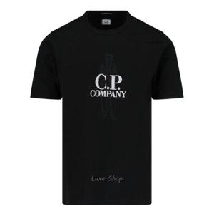 CP 컴퍼니 남성 로고 자수 30/2 반팔 티셔츠 18CMTS106A 110301W 999