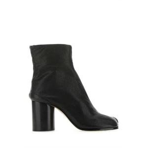 MAISON MARGIELA 블랙 가죽 타비 앵클 부츠 S58WU0260P3753 T8013