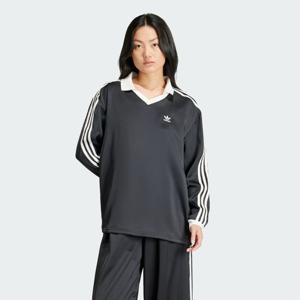 [아디다스오리지널]아디다스 새틴 긴팔 티셔츠 스트라이프 블랙 IR6099