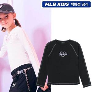 [MLB키즈]여아 스트릿 하트 슬림 티셔츠 뉴욕양키스 7FTSH0154