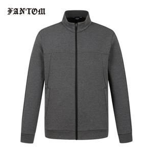 [팬텀] 남성 멜란지 본딩 트레이닝 집업 211E3TF385_MG