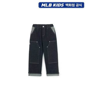 MLB키즈 스트릿 데님라이크 카펜터 팬츠 뉴욕양키스 7ADPB0354
