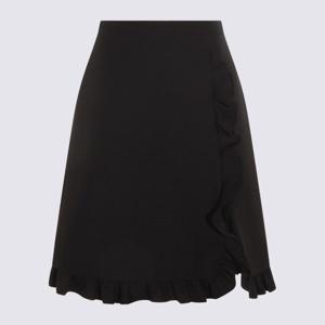 발렌티노 러플 디테일 A라인 하이웨이스트 스커트 7B3RADL0 1CF