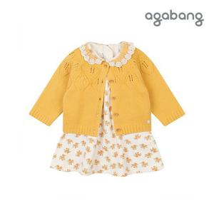 [아가방]로사데이가디건원피스세트(YELLOW)_01P72405487