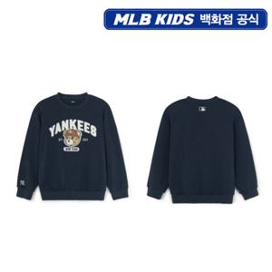 [MLB키즈PG] 모노베어 얼굴 아트웍 맨투맨 (7AMTC0554-50NYS)