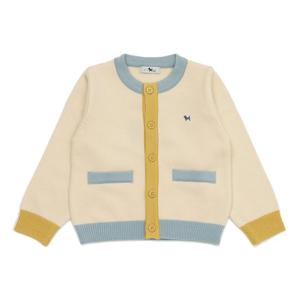 블루독베이비 10 25FW (CR) 컬러블럭  가디건 (45A14200020)