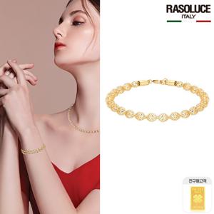 라쏠루체14K 이태리 버블볼 오메가 팔찌+99.99% 순금 골드바