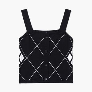 [60%OFF] 르꼬끄골프 여성 아가일 니트 뷔스티에 (GO322LKV82)