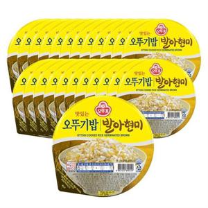 오뚜기 맛있는 오뚜기밥 발아현미 210g 24개