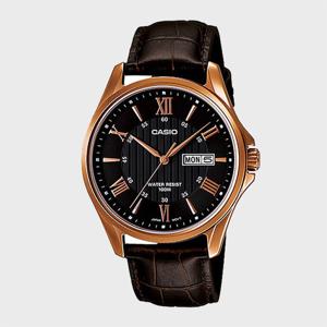 CASIO 카시오 MTP-1384L-1A 클래식 로마숫자 천연가죽 남성시계