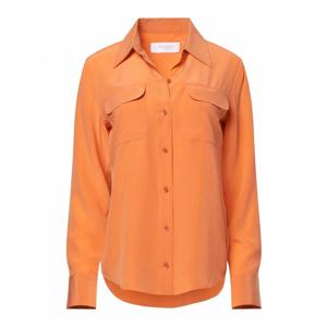 [EQUIPMENT] 라프리마 여성 셔츠 실크 Q23E231FLAMINGO 오렌지 /8