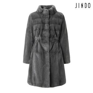 [진도]진도 오리지널  스탠드카라 밍크 하프코트 (JFHR02)
