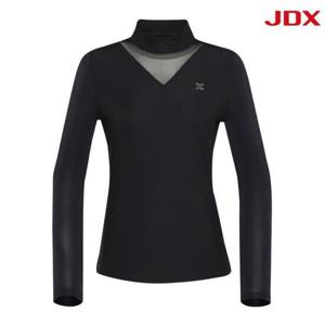 JDX 세이브존07 여성 매쉬 배색 골지티 X1TLV6403BK