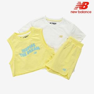 [뉴발란스] 키즈 NBgC 반팔 조끼 3PCS 세트 NK9YE2805G-31 반팔티