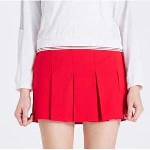 [테일러메이드] 여성 2025 S S 부분 플리츠 랩큐롯 TWCUO6293-500 레드