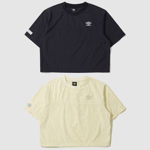 [엄브로] 여성 이너피스 피그먼트 크롭 반팔 피스테 UP222CWT64