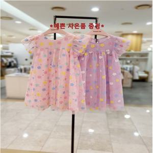 프렌치캣8 핑크 연보라 꽃 샤 원피스2종택1 (Q43DKO270)