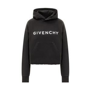 지방시 후드 티셔츠 BWJ03M3YAC 001 BLACK