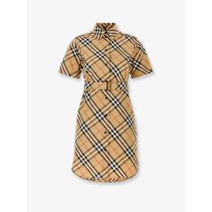 [BURBERRY] 라프리마 여성 원피스 블라우스 코튼 위드 체크 프린트 8111701 B9368 샌드 /12