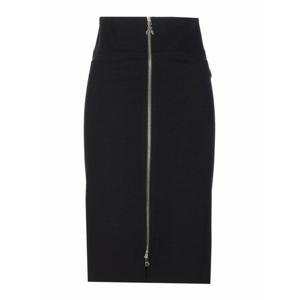 [PATRIZIA PEPE] 라프리마 여성 니 Length 미디 에센셜 스커트 8G0485A025K103 블랙 /8