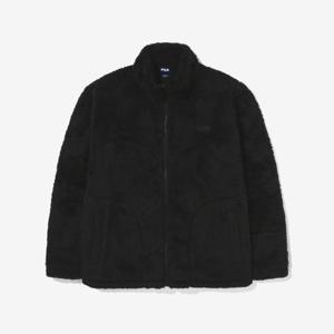[휠라]베이직 실키보아 플리스 자켓  FS2PLG4101X_BLK