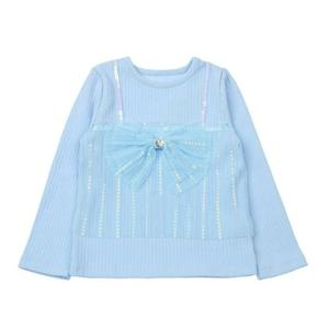[프랜치켓] 여아가을티셔츠 스카이 블루 샤 뷔스티에 TS Q54DBT150N4