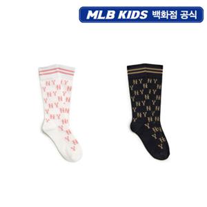 [MLB키즈PG] 모노그램 자카드 니삭스 2종 택1(7FSOMD35N)