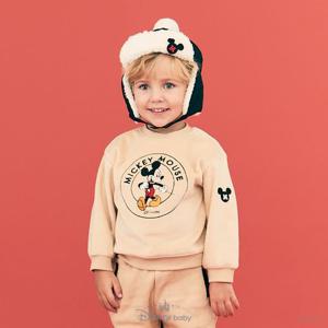 [디즈니베이비]미키골벨로아맨투맨(IVORY,BEIGE)_79R721002