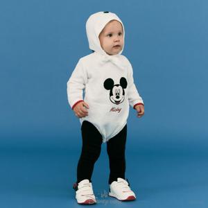 [디즈니베이비]미키바디수트상하모자(10부)(IVORY)_79R727901