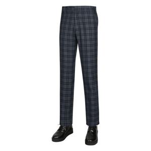 [파파브로] 남자 울혼방 노턱 격자 정장바지 LO-SPW-K592