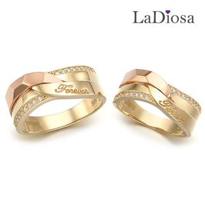 라디오사 18K 커플링 세트 G18D2-9804OR 남녀한쌍