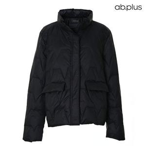 [ab.plus] 하이넥 퀼팅 덕다운 패딩 점퍼 (LSX1MD31A)