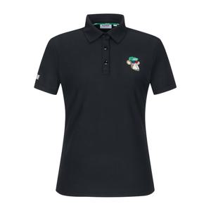 [마틴골프]여성 콜라보 카라 반팔티셔츠 블랙 (QW0EKS20339)