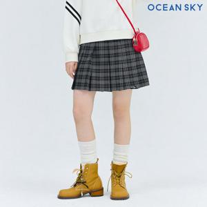 [오션스카이] 여아 체크 플리츠 스커트-DEJG6251B03