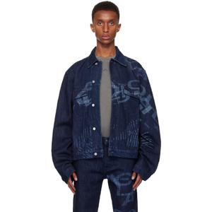 25 FW 어콜드월 남성 블루 아넥스 데님 재킷 242891M177000