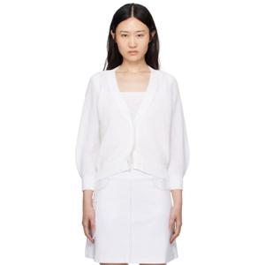 25 FW MM by Max Mara 여성 화이트 테노레 가디건   탱크탑 세트 241265F095000