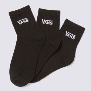 반스 클래식 하프 크루 삭스 3묶음 블랙 남여공용 VN00073EBLK1