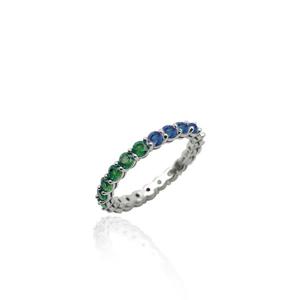 [GB] 랩에메랄드 블루사파이어 18K GOLD 반지 LRF25006D