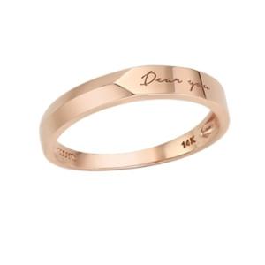 [로이드] 각인 러브메세지 14k 반지 남성 커플링 LRM17067G
