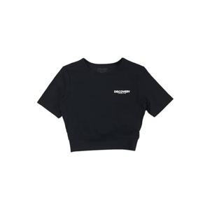 디스커버리 여성 반팔 크롭 워터 탑 DWSWB4033-BKS
