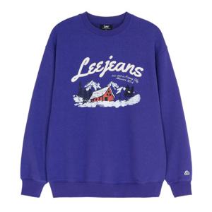 LEE 공용 리진스 윈터가든 루즈핏 맨투맨 B1 LE2204CR32 PU