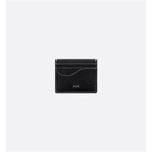 디올 Saddle 카드 지갑 블랙 2ADCH164YKK_H00N
