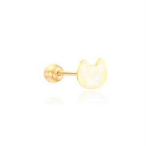 [GB] 화이트 고양이 14K GOLD 피어싱 LPFN4229G