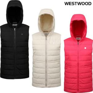 웨스트우드 WO3WCVT630 우먼 베이직 후드 패딩 베스트