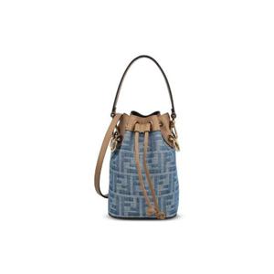Fendi Mon Tresor FF 데님 미니 버킷 백 8BS093AS3F F1PLM TP948542371