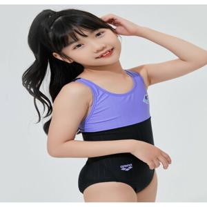[아레나수영복] 플리퍼스 아동 원피스 레이서백 A4SG1PG62BLK