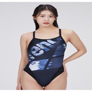 [아레나수영복] 샌디 원피스 크로스 스트립백 A3FL1PL69BLK