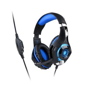 브리츠 K35GH 유선 PC 게이밍 헤드셋 블루